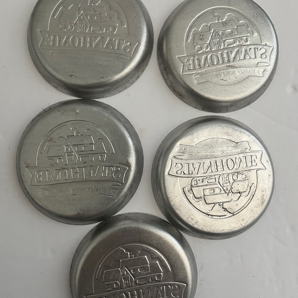 5 Vintage Stanley Metal Coasters - Picture 3 of 5